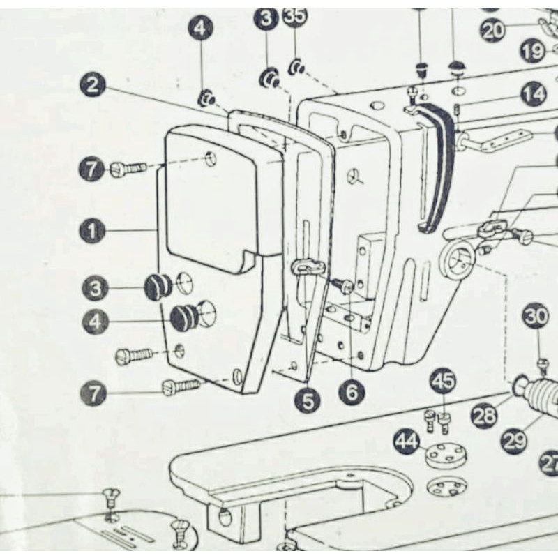 22T1-003C1 Face Plate / Tutup Muka Mesin Jahit Typical