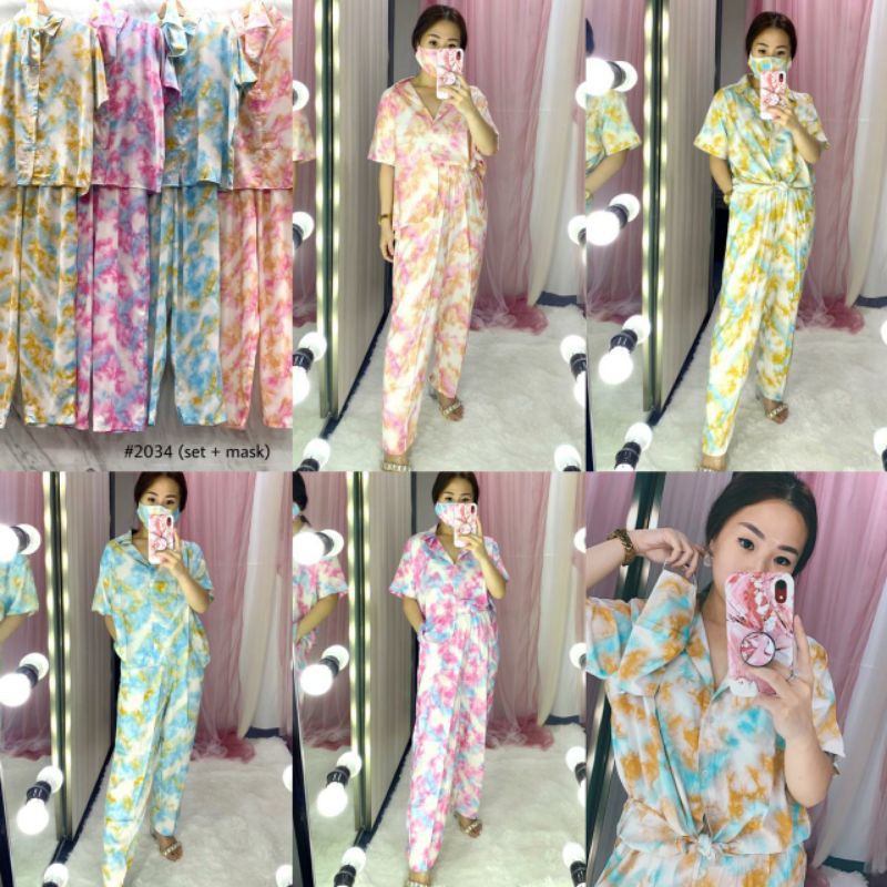 LAVIER SET (TOP + PANTS + MASK)