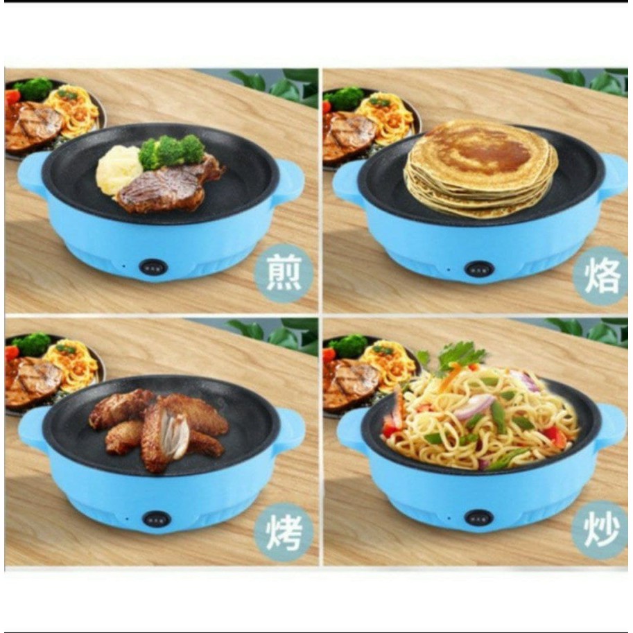 M &amp; M KOREAN PAN MULTIFUNGSI PANCI BBQ ALAT PANGGANG ELECTRIC GRILL 22CM