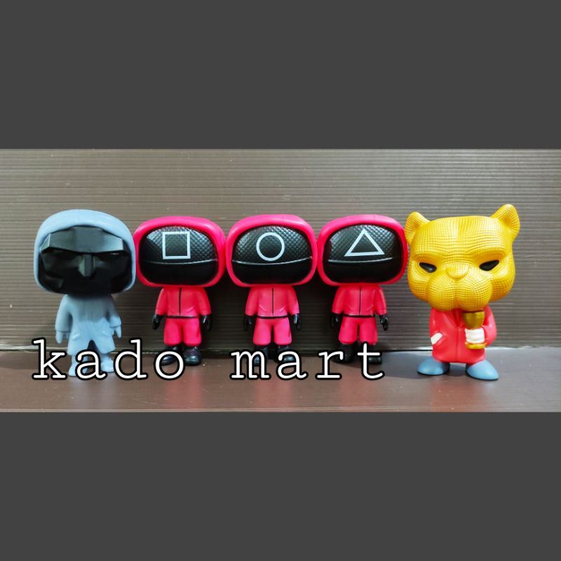 mainan squid game set 5 action figure squidgame