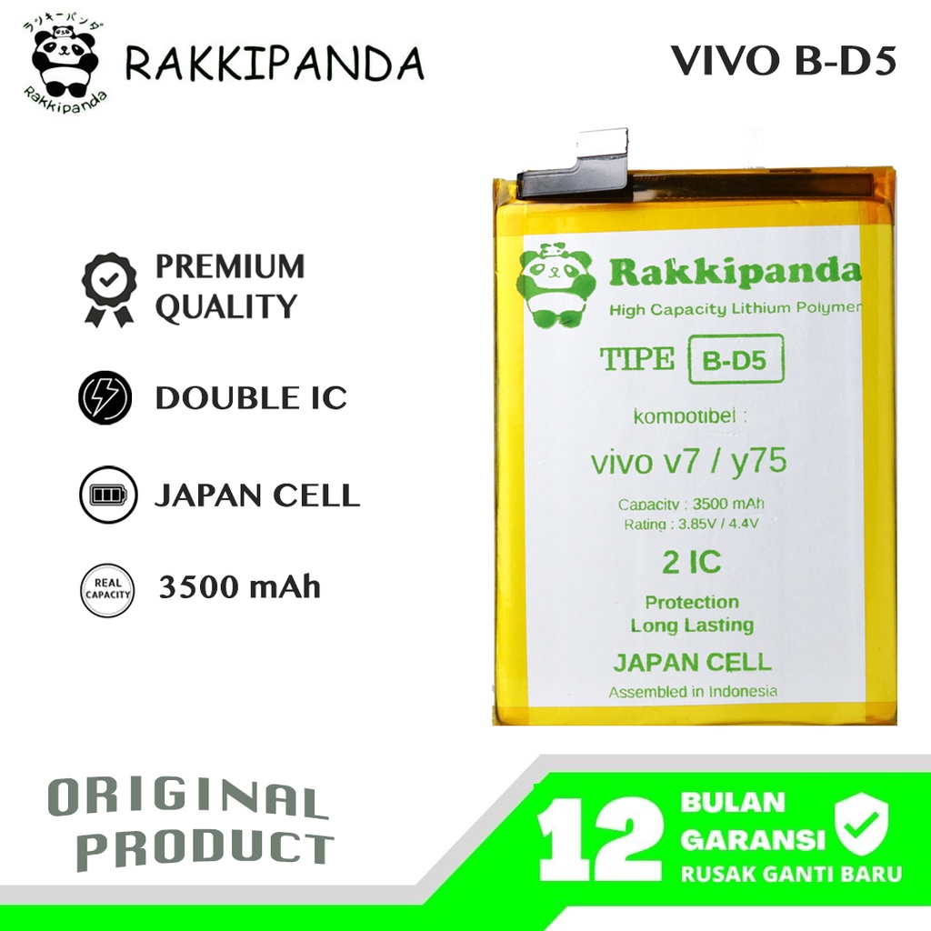 (R/K)- RakkiPanda - B-D5 BD5 B D5 Vivo V7 Batre Batrai Baterai