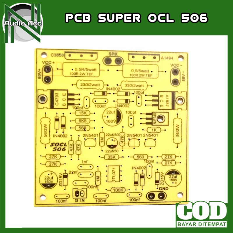 PCB SOCL 506 Tanpa Komponen