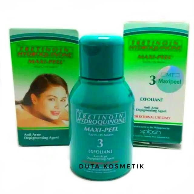 MAXIPEEL TRETINOIN HIDROQUINONE TONER ANTI ACNE