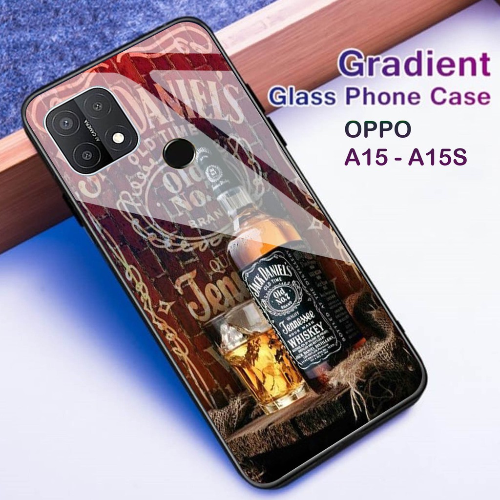 [H08] Case Kaca Oppo A15 A15S ,SOTFCASE GLASS OPPO A15 A15S, CASE HP OPPO A15 A15S , CASE KEREN OPPO