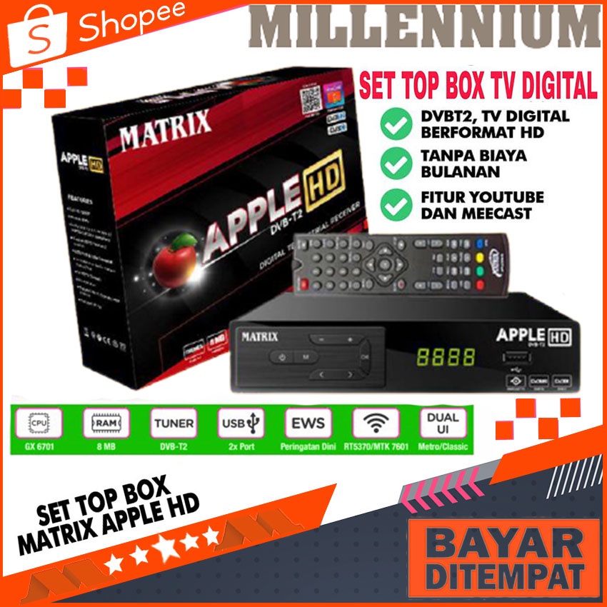 Jual Set Bok Set Top Bok Set Top Box Digital TV Set Top Box Matrix DVB ...