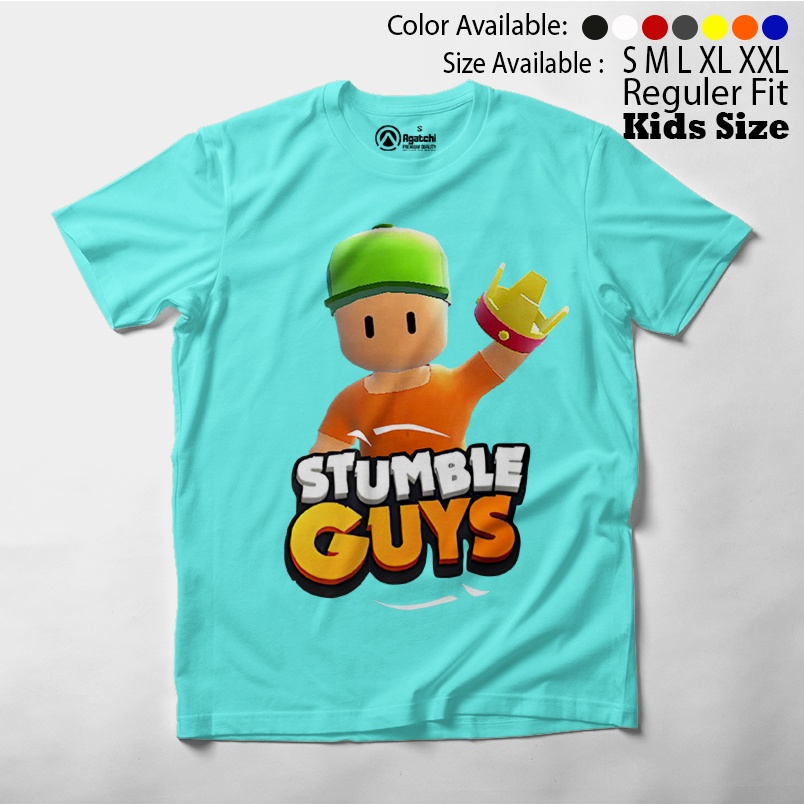 Baju Kaos Atasan Anak Laki-Laki Gamers Stumble Guys