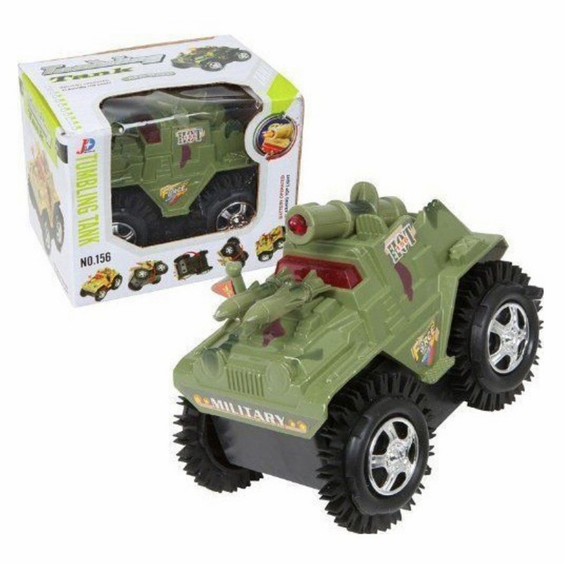 Mainan Anak Mobil Militer Tiping Tank TUMBLING TANK Military Car 156 - Mainan Mobilan Anak Laki Laki