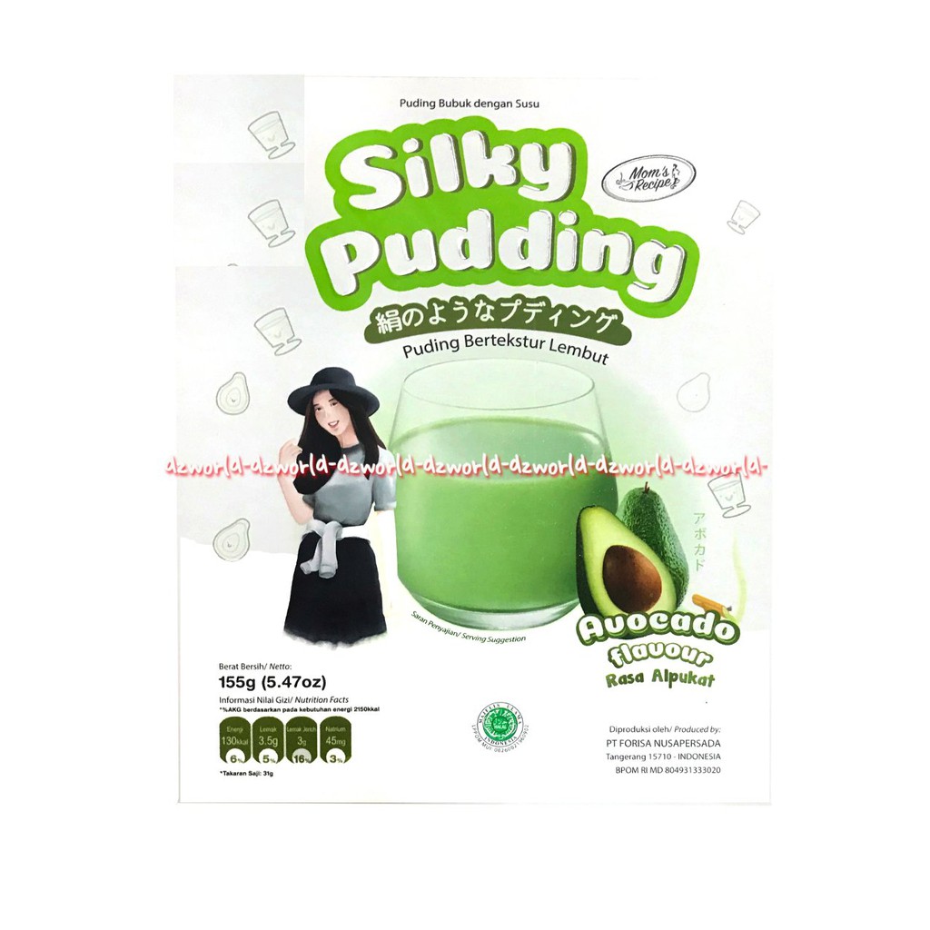 Silky Pudding 115gr Taro Avocado Chocolate Bubble Gum Flavour Rasa Talas Ungu Puding Instan