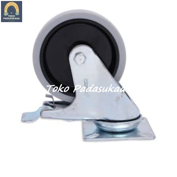 ORI KRISBOW Roda Caster Troli Rem 100mm