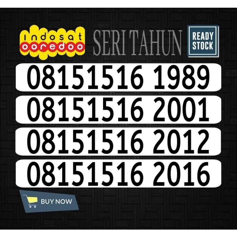 Nomor Cantik Indosat IM3 Tahun Kelahiran