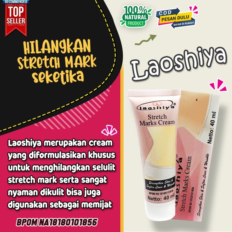 Laoshiya Obat Strechmark Paling Ampuh Laoshiya Cream Stretchmarks Cream Penghilang Strechmark Ampuh Permanen Bpom