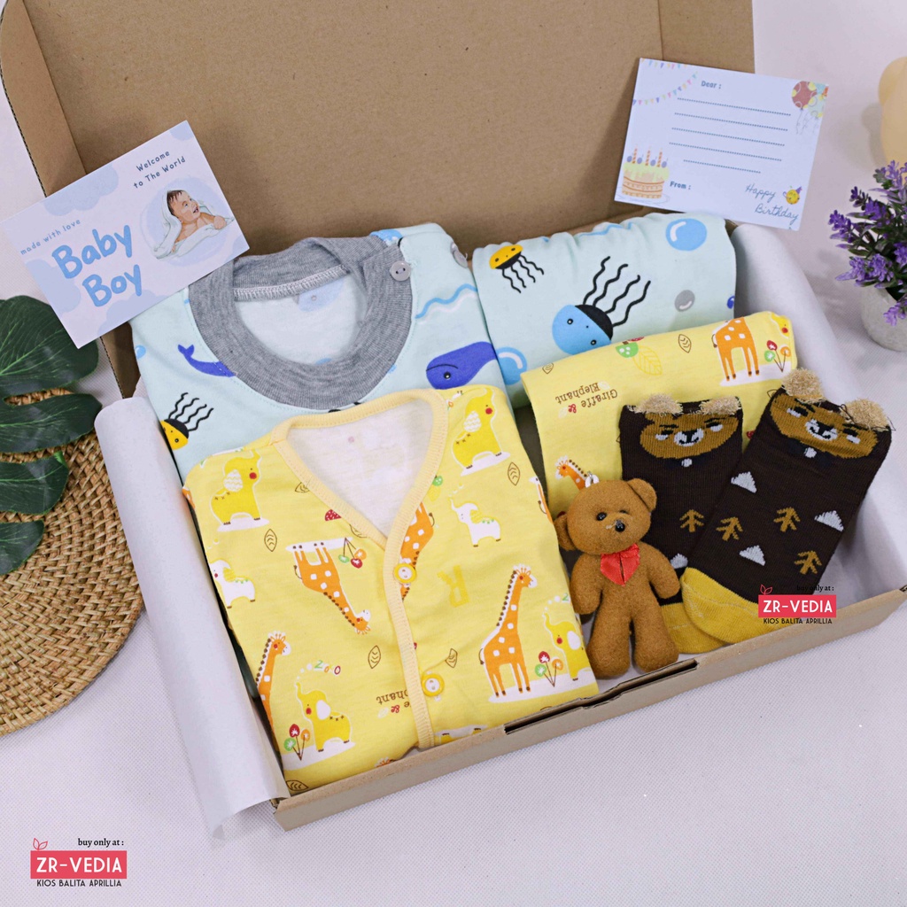 [EXCLUSIVE] Hampers Baby New Born 0-12 Month / Kado Lahiran Bayi Laki Perempuan Bulan  Hadiah Baru Lahir Gift Setelan