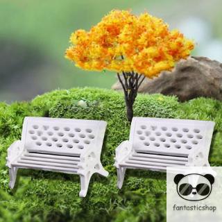 2 Pcs Miniatur Furniture Kursi  Silla Bahan Kayu  Untuk 