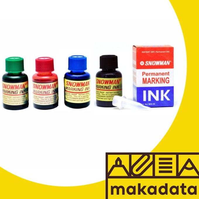 

>*>*>*>*] ISI TINTA | REFILL TINTA SPIDOL PERMANENT MARKER SNOWMAN (12PCS) MURAH
