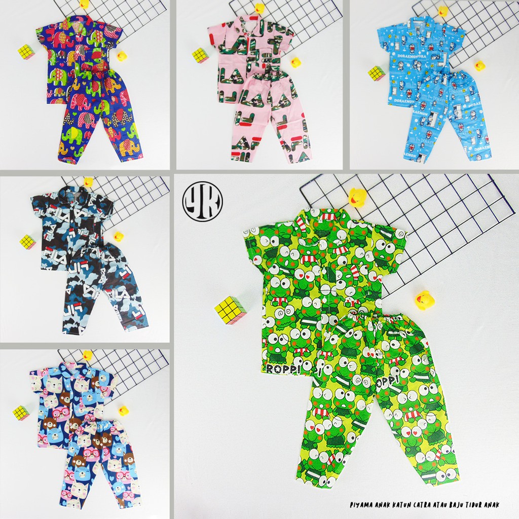 BISA COD PIYAMA ANAK KATUN CATRA BAJU TIDUR ANAK USIA BISA COD PIYAMA ANAK KATUN CATRA BAJU TIDUR ANAK USIA
