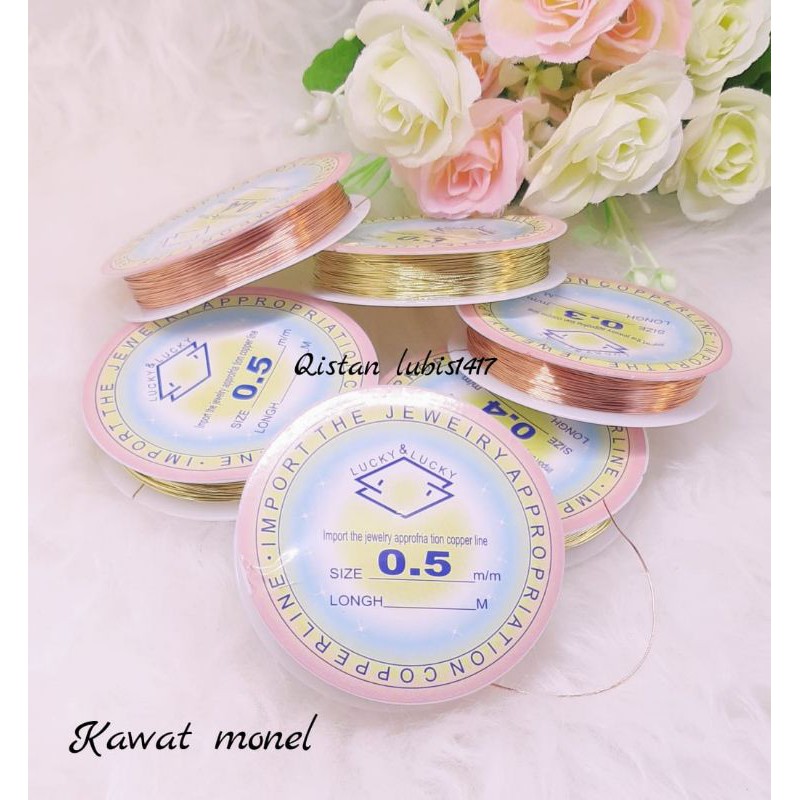 kawat monel gold n rosegold