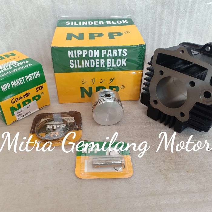 BLOK SEHER HONDA SUPRA X LAMA GRAND MERK NPP SET SAMA PISTON KIT