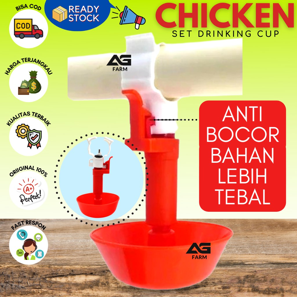 Nipel Niple Nippel Nipple Mangkok Bulat Puyuh Ayam Broiler Petelur Doc Dod Doq AG FARM
