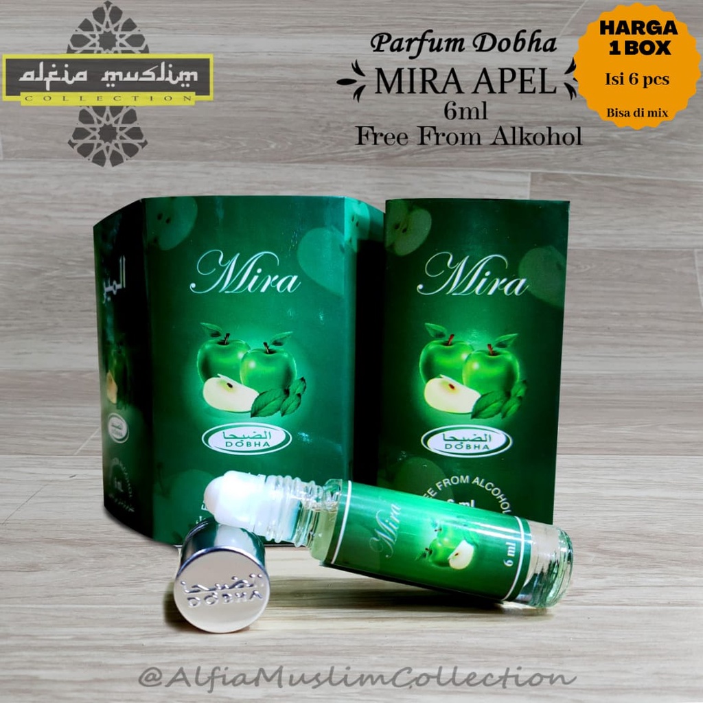 Parfum Dobha Mira Apel 6 Ml 1 Bok Isi 6 Pcs