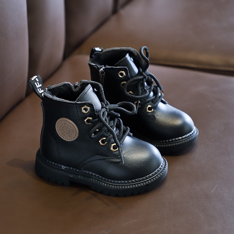 Boot Sepatu Anak Perempuan Boot Docmart Kulit Tali Gaya Keren Fashion British DM-C