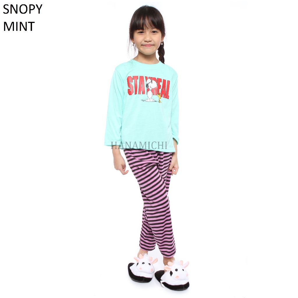 Hanamichi SNOPY.PP Piyama Anak Lengan Panjang