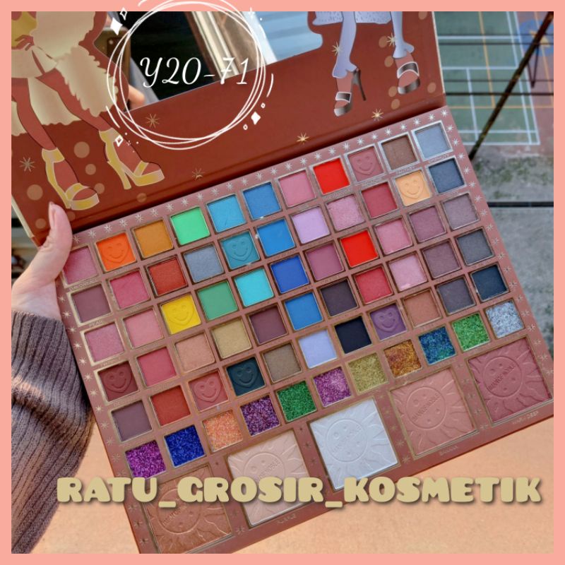 PROMO!!EYESHADOW PALETTE BESAR 71 WARNA IMAN OF NOBLE Y20-71/EYESHADOW 61 WARNA IMAN OF NOBLE Y24-61