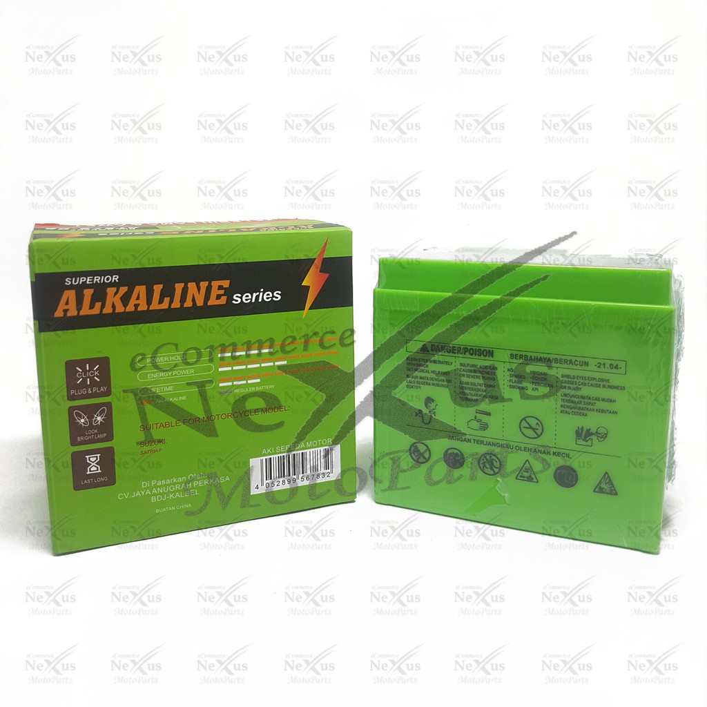 Aki Motor ALKALINE ATZ7S-BS GTZ7S YTZ6V / 12V 7A Vario CBR Beat Satria FU