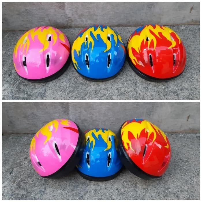 SET HELM DEKER SEPATU RODA - HELM DEKER ANAK - HELM SEPEDA SKATEBOARD