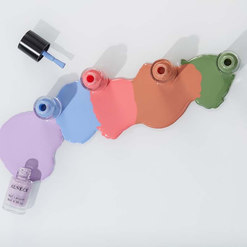 ALNECE 40 warna Bisa Di Kupas Kutek Halal Muslimah Kutek Peel Off Bisa Untuk Sholat Cat Kuku 8ml