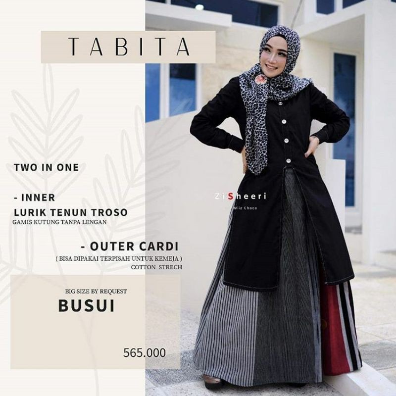 GAMIS TABITA by ZISHEERI DRESS SYARI CANTIK IBUINDUNG