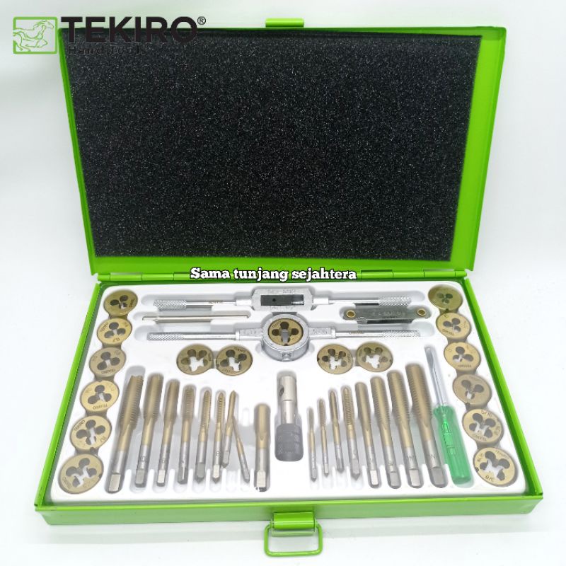 TEKIRO TAP AND DIES SET 40 PCS / ALAT SENAI DAN TAP BAUT TEKIRO