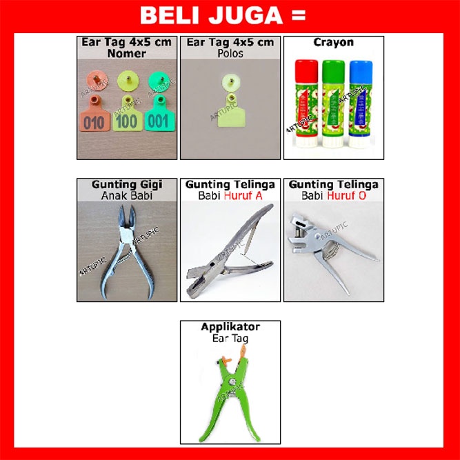 Gunting Ear Tag Gunting Ekor Babi Gunting Kuku Anting Babi Kambing Domba Sapi Stainless Steel Dll