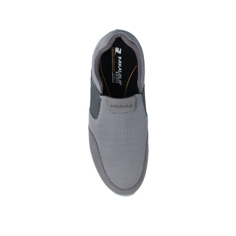 SEPATU SLIP ON PAKALOLO PRIA ORIGINAL CASUAL BRANDED ASLI ABU-ABU PB08