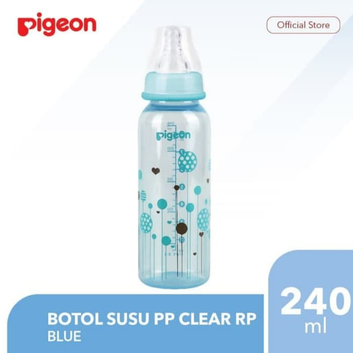 Botol Susu Pigeon Clear Pink Dan Blue