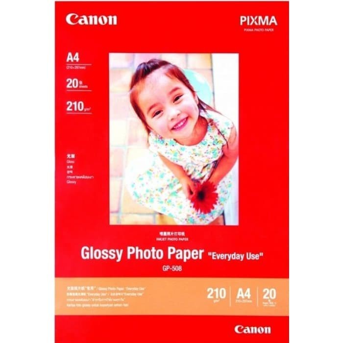 

(DISKON TERMURAH) Canon Glossy Photo Paper GP-508 A4 (20 sheets)
