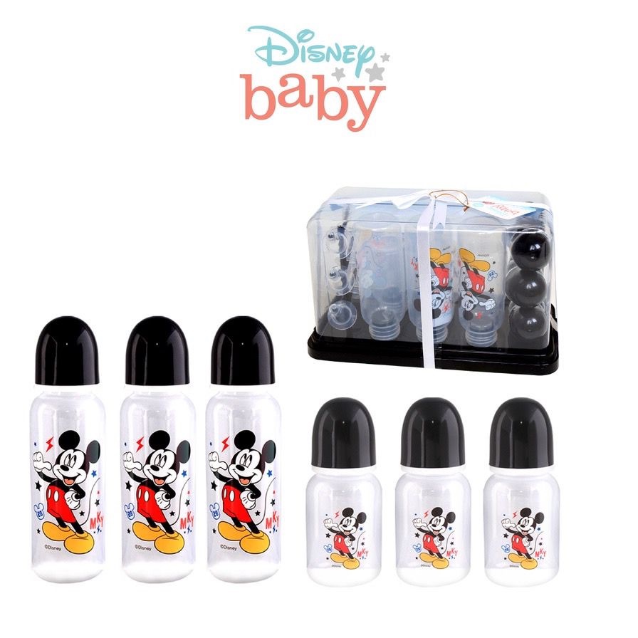 Promo !! Disney Botol Susu Regular Round Bottle Mickey Minnie Bunny Hampers/Kado/Gift/Paket