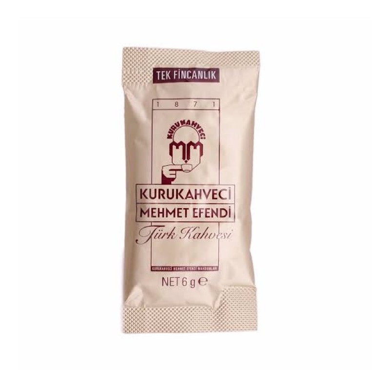 

Kopi Turki Kurukahveci Mehmet Efendi 6 gr x 6 sachet