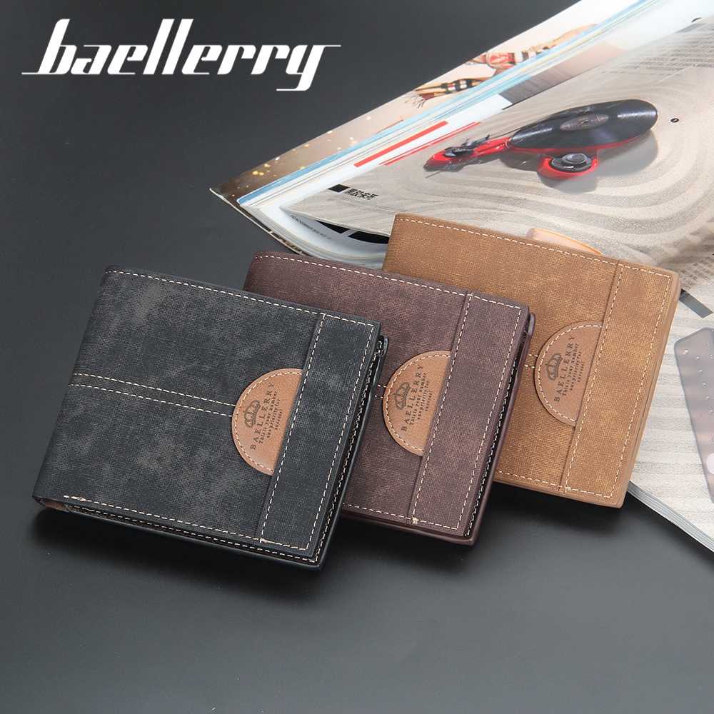 BAELLERRY DR069 Dompet Pria Bahan Kulit PU Leather Premium WATCHKITE WKOS