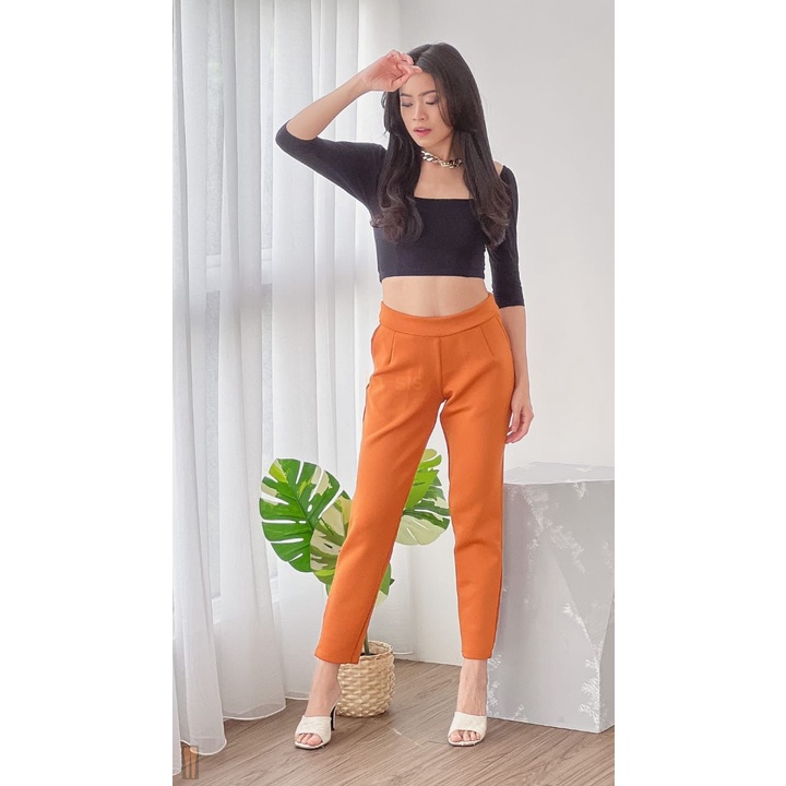 CELANA WANITA BAMBOO SCUBA PANTS MELAR