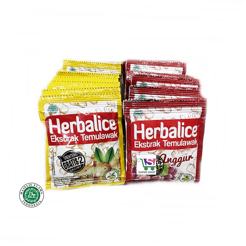 Herbalice Ekstrak Temulawak Original Anggur Isi 10 Sachet Shopee Indonesia