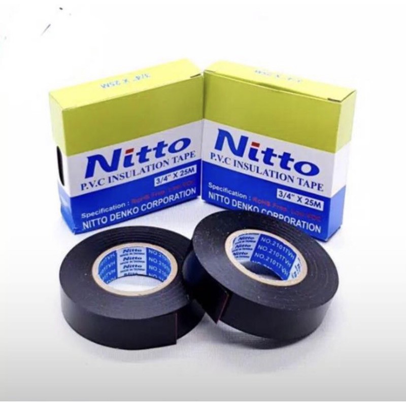 Isolasi Kabel Hitam Nitto Lakban Kabel