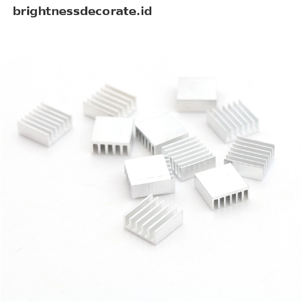 12 Pcs Pendingin Anodized Heatsink Ukuran 14x14 X 6mm  0 0 0 0 0