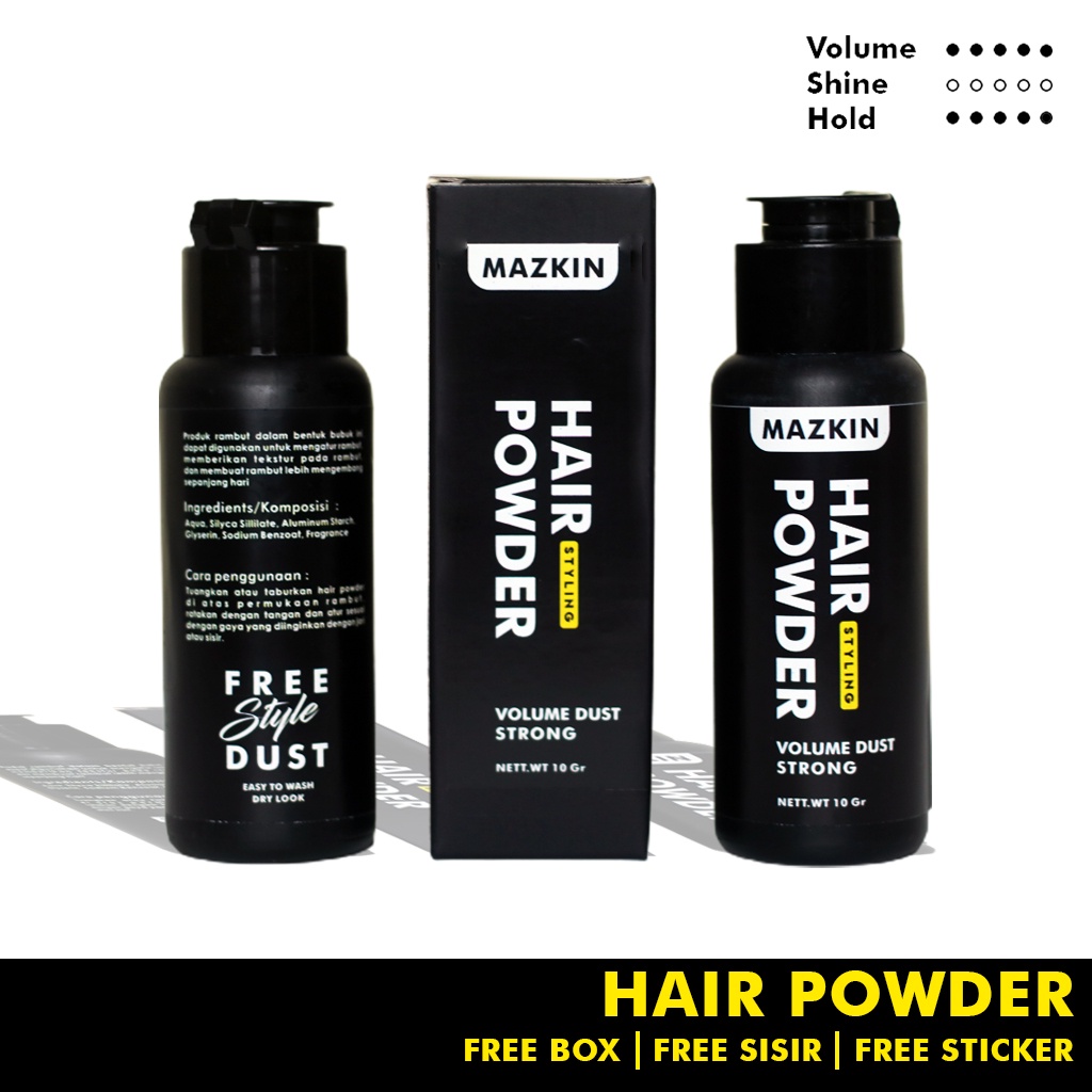 MAZKIN HAIR POWDER Volume dust hair styling powder