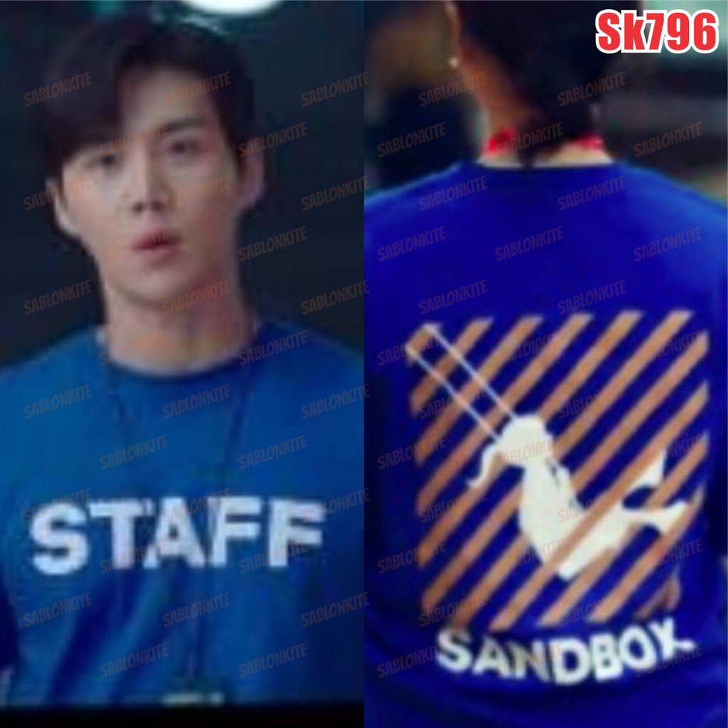 MURAH!!! KAOS BIRU START UP STAFF DRAMA KOREA DRAKOR SK 796 UNISEX COMBED 30S