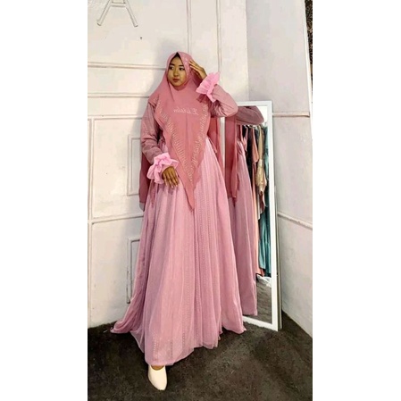 Gamis ceruty brukat juleha