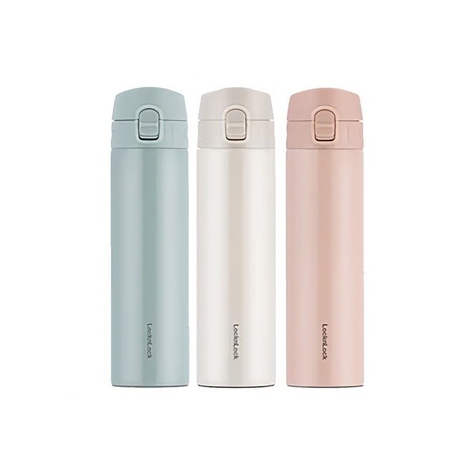 Lock n Lock Exclusive Mousse One Touch Tumbler 400ml - LHC3261 Termos LocknLock Pastel