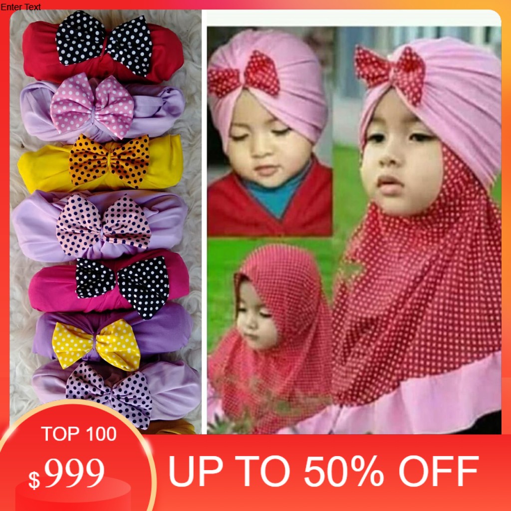PROMO jilbab anak  AMANDA POLKA  kerudung bayi  hijab  baby & kids  PUSAT GROSIR CICALENGKA