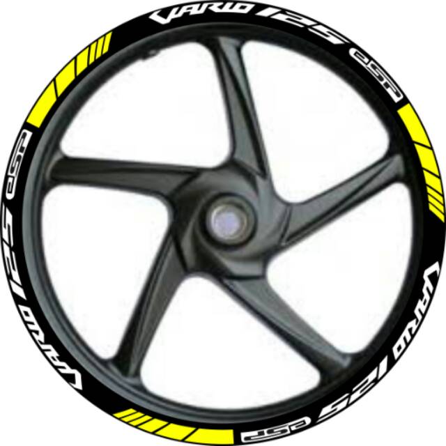 STIKER VELG MOTOR wheel striping model vario 125 ESP ukuran velg 14"