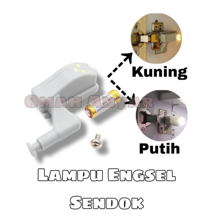 Lampu LED Engsel Sendok Pintu Lemari Baju Pakaian