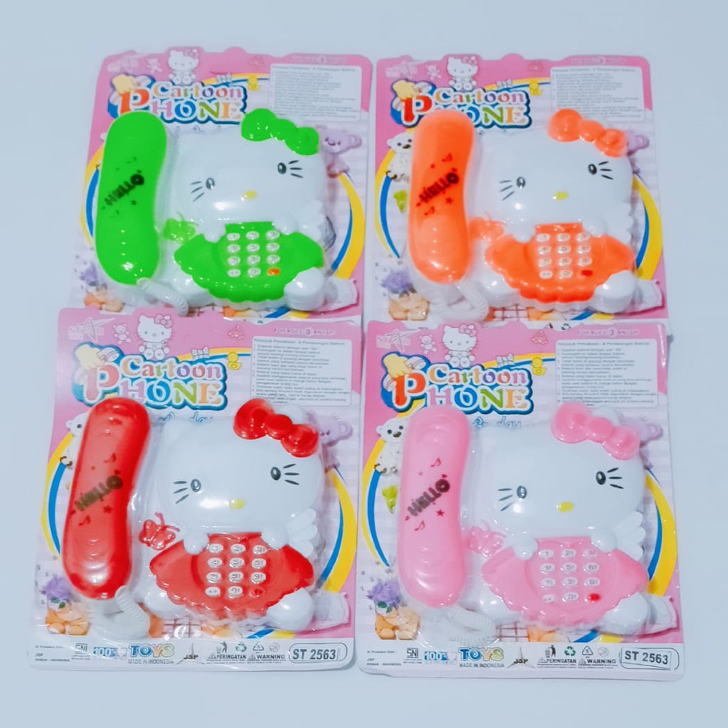 mainan telepon hello kitty